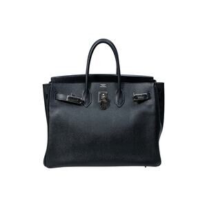 HERMES BIRKIN Epsom Leather PHW Black Size 35